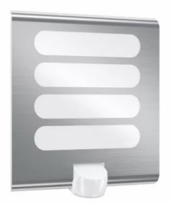 L 224 LED 033231 IP 44  stainless steel/white matt светодиодный светильник с датчиком движения настенный уличный, LED 7,5 Вт. 3000 K