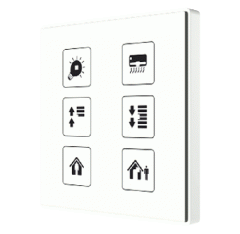 Выключатель сенсорный KNX Square TMD, 6-кнопочный, произвольная графика