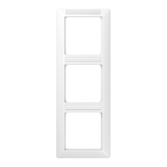 AS583BFINAWW Рамка 3-кратная вертикальная с полем для надписи белая