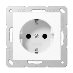 EP421KLWW Штепсельная розетка SCHUKO 16A, 250V  с крышкой; белая