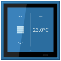 KNX комнатный контроллер LS TOUCH, LC 459 D1 S211
