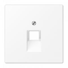 LS990 Накладка для комп./тлф. розетки, цвет Матовый белый LS969-1UAWWM
