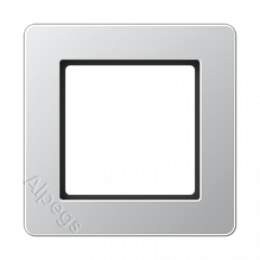 Jung A Flow - Рамка 1-ая, цвет алюминий AF581BFAL