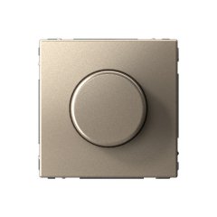 СВЕТОРЕГУЛЯТОР (диммер) поворотно-нажим., LED, RC, 400 Вт , Art Gallery, цвет Шампань, GAL000523