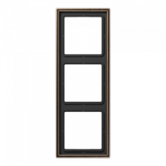 LSmetal Рамка 3-ная , античн. латунь. ME2983AT