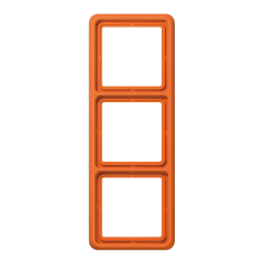 CD583WUO Рамка для вертикальной и горизонтальной установки ударопрочная, 3-кратная; оранжевая