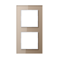 AC582GLCH A creation, Рамка 2поста, стекло шампань