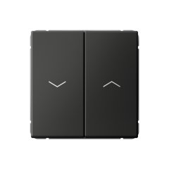 2-клавишный ВЫКЛЮЧАТЕЛЬ ЖАЛЮЗИ, 10 А , Art Gallery, цвет Базальт, GAL001419