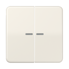 CD595KO5BF Клавиши ударопрочные для сдвоенногых выключателей с подсветкой; слоновая кость