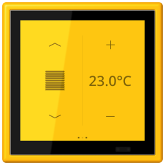 KNX комнатный контроллер LS TOUCH, LC 459 D1 S263