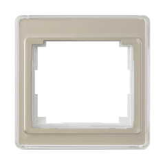 SL581GB Рамка одинарная SL500 бронза