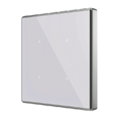 Выключатель сенсорный KNX Square TMD, 4-кнопочный, цвет серебро