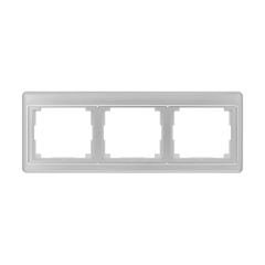 SL5830SI Рамка для горизонтальной установки 3-кратная; серебро
