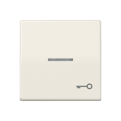 AS591KO5T Клавиша для выключателя с окошком для подсветки и символом замок; слоновая кость