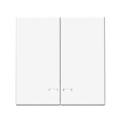 2-клавишный ВЫКЛЮЧАТЕЛЬ с подсветкой, сх. 5а, 10АХ , Art Gallery, цвет белый, GAL000153