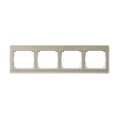 SL5840GB Рамка четверная горизонтальная SL500 бронза