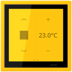 KNX комнатный контроллер LS TOUCH, LCZ 459 BFD1S263