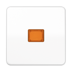 CD590KOWW Клавиша с оранжевым окошком для выключателя с подсветкой; белая