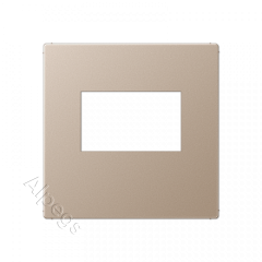 A500 Накладка для USB-зарядных устройств без видимого винта, термопласт, шампань A1569USBCH