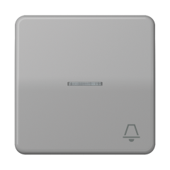 CD590KO5KGR Клавиша с окошком и символом звонок для выключателей с подсветкой; серая