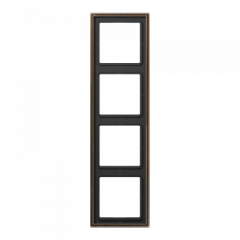 LSmetal Рамка 4-ная , антич. латунь. ME2984AT