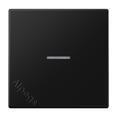 LS990 Клавиша 1-ная с линзой, цвет матовый черный LS990KO5SWM
