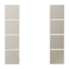 ES2504TSA комплект накладок 4гр сталь