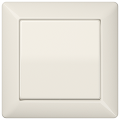 AS590 Клавиша с рамкой для выключателя, кнопочного выключателя и кнопки; слоновая кость