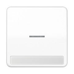 CD590NAKO5WW Клавиша с окошком для выключателя с подсветкой и полем для надписи; белая