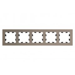 ATN312205 - AtlasDesign NATURE 5-постовая РАМКА, МЕТАЛЛ ЛАТУНЬ