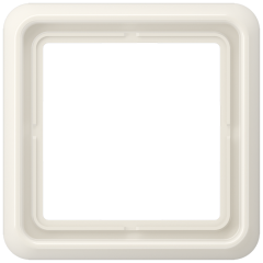 CD581WUW Рамка для вертикальной и горизонтальной установки ударопрочная, однократная; слоновая кость