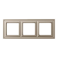 Рамка 3-поста; термопласт; шампань; Eco Deco, Jung EPD483CH
