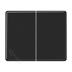 SL595SW Клавиши для сдвоенных кнопочных выключателей, выключателей и кнопок; черные