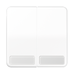 CD595NAWW Клавиши для сдвоенных выключателей и кнопок с полем для надписи; белые