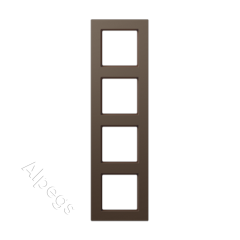Рамка A550 мокко 4-постовая Jung, A5584BFMO