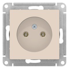 ATN000241 - AtlasDesign РОЗЕТКА без заземления, 16А, механизм, БЕЖЕВЫЙ