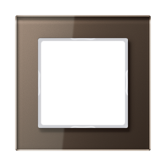 AC581GLMO Рамка 1пост, стекло мокко