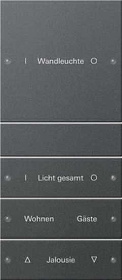 Набор клавиш 4-местный (1+3),  ГРАВИРОВКА