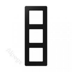 Jung A Flow - Рамка 3-ая, цвет матовый черный AF583BFSWM