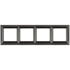 Рамка четверная Jung Eco Profi Deco, антрацит, EPD484AN