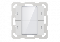 GVS KNX Push Button Sensor, 2-gang, 55mm (Matt Finish) CHPLE-04/02.2.00