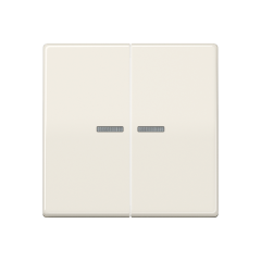 AS591-5KO5BF Клавиши для сдвоенного выключателя с окошком для подсветки; термопласт; слоновая кость