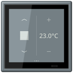 KNX комнатный контроллер LS TOUCH, LC 459 D1 S251