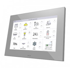 Сенсорная панель KNX Z70, цвет серебро, доступно с 1го квартала 2020г.