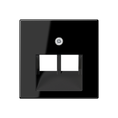 A569-2BFPLUASW Крышка для модульных гнезд; черный