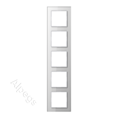 Рамка 5-постовая Jung A creation стекло белое, AC585GLWW