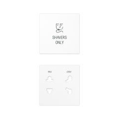 SOA7522WWPL накладка бритвенной розетки белая