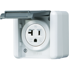 821-20USW USA-стандарт NEMA, 2 полюса + заземление, 20А 125V ; для накладного монтажа