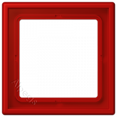 Jung Рамка на 1 пост, дюропласт Les Couleurs Le Corbusier, цвет rouge vermillon 31 LC981227