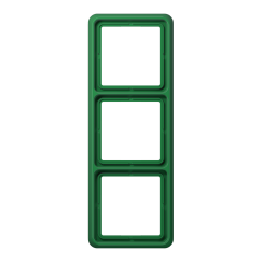 CD583WUGN Рамка для вертикальной и горизонтальной установки ударопрочная, 3-кратная; зеленая